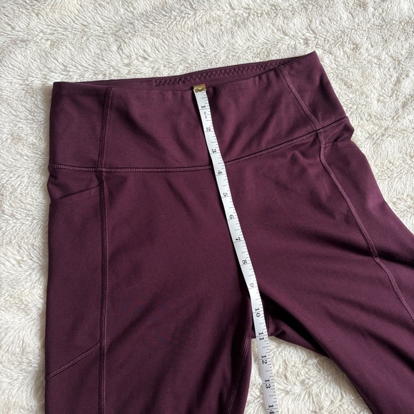 Victoria's Secret Studio High Rise Leggings w/ Pockets Burgundy Size 8 / Medium - Picture 8 of 9